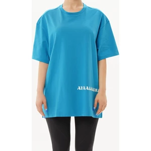 Derneği Hayat Dokunmayla Başlar - Mavi Oversize Unisex T-shirt