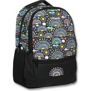 Ümit Çanta Cennec Siyah Smile Kız ve Erkek Ilkokul Okul Çantası - Üç Bölmeli Sırt Çantası