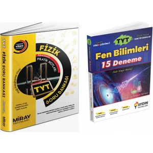 Miray Yayınları TYT Fizik Soru Bankası& Aydın TYT Fen Bilimleri 15 Deneme