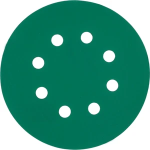 Yeşil Esnek Cırtlı Disk Zımpara 125 mm 8 Delikli 800 Kum