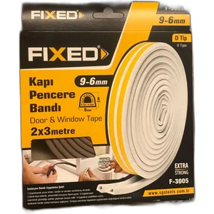 Kapı Pencere Bandı 2x3 Metre 9/6 mm