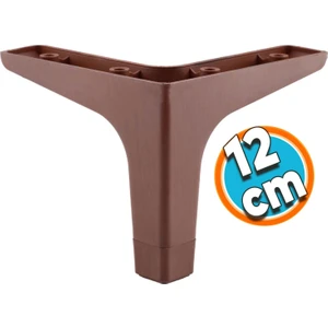 Mobilya Kanepe Çekyat Sehpa Tv Ünitesi Koltuk Ayağı 12 cm Ceviz Baza Ayak