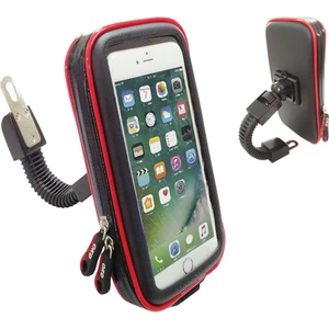 Motorsiklet Su Geçirmez Telefon Tutacağı 5.5" ve 6.3" Uyumlu Aynaya Montaj