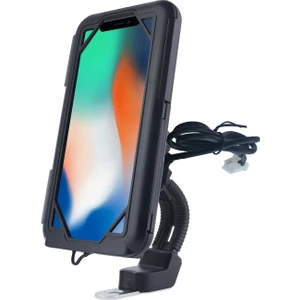 Suporte Xl  USB Bağlantılı Motosiklet Bisiklet Telefon Tutucu Su Geçirmez 5.5-7.0 Inç Arası