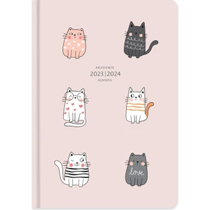 Keskin Color Keskin 17*24 Ciltli Akademik Ajanda - Kediler 830202-99