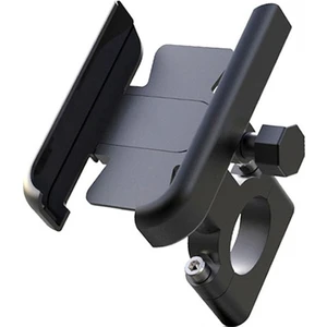 Gidon ve Ayna Bağlantılı Alüminyum Gövdeli Motosiklet-Bisiklet Telefon Tutucu