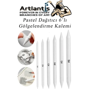 Pastel Dağıtıcı Gölgelendirme Kalemi 6 Adet