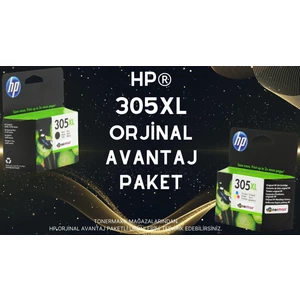Hp Deskjet 2710 Orjinal Kartuş / Hp 305XL Avantaj Paket Siyah ve Renkli Kartuş
