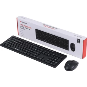 Tmk-02 2.4ghz Kablosuz Q Klavye ve Mouse Seti Siyah