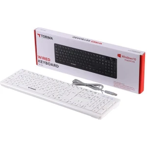 Tk-02 Kablolu Standart Q Klavye Beyaz