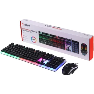 Tmk-03 Gaming Rgb Işıklı Kablolu Q Klavye ve Mouse Seti Siyah