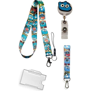 Gumball 4 Lü Set Boyun Ipi Anahtarlık Yoyo Yaka Kartlığı