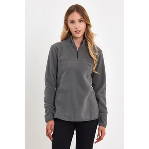 Yarım Fermuarlı Dik Yaka Polar Sweatshirt RD24KE057000