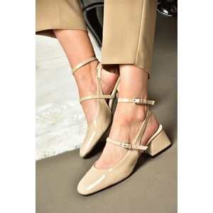 Fox Shoes P654137008 Ten Rugan Mary Jane Alçak Topuklu Kadın Ayakkabı Maryjane