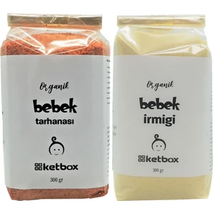 Organik Sertifikalı Bebek Tarhanası ve Bebek Irmiği Ek Gıda Seti + 6 Ay