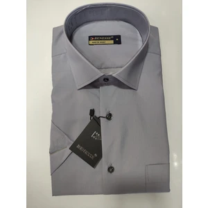 Geniş Kesim Ütü Tutan Kısa Kollu Dacron Poplin Gömlek