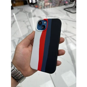 iPhone 13 Kılıf Gökkuşağı Kılıf Desenli Kılıf Renkli Pastel Sulu Boya Rainbow Kılıf