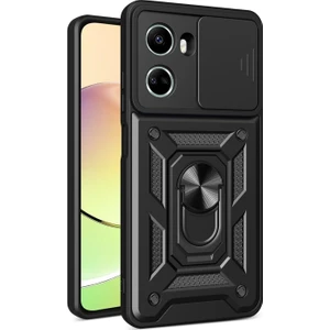 Huawei Nova 10 Se Kılıf Kamera Korumalı Sürgülü Yüzüklü Armor Military Tank Koruyucu Kapak