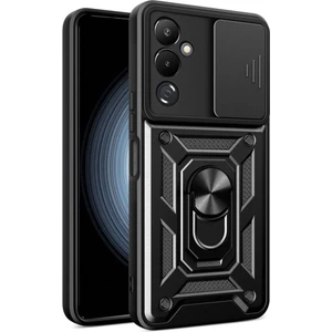 Tecno Pova Neo 2 Kılıf Kamera Korumalı Sürgülü Yüzüklü Armor Military Tank Koruyucu Kapak