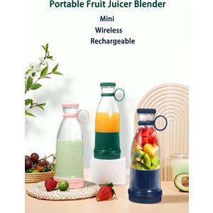 Taşınabilir Mini Hızlı Blender   Meyve Sıkacağı Kupası,  Şarjlı, Smoothie Milkshake Suyu-Smoothie Blender