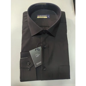 Uzun Kollu Ütü Tutan Dacron Poplin Düz Gömlek
