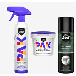Pak Krem 500 gr / Pak Mucize Köpük Temizleyici 500 ml / Etiket Sökücü 200 ml
