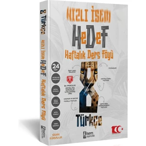 İSEM Yayıncılık 2024 Hızlı Hedef 8. Sınıf Türkçe Haftalık Ders Föyü