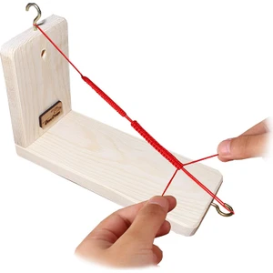 Barış Dizayn Doğal Ahşap Bileklik Örme Aparatı Bileklik Tahtası Stand (20X12CM)