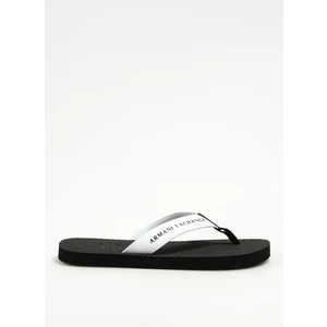 Armani Exchange Siyah - Beyaz Erkek Terlik XUQ003