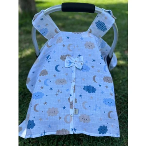 Run Baby Müslin Kumaş Çıt Çıtlı Puset Örtüsü  75 x 100 cm