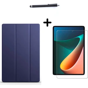 Xiaomi Redmi Pad 10,61 Inç Uyumlu Uyku Modlu Smart Tablet Kılıfı Ekran Koruyucu ve Kalem Seti