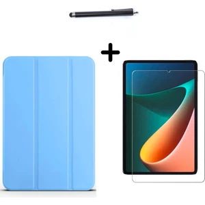 Xiaomi Redmi Pad 10,61 Inç Uyumlu Uyku Modlu Smart Tablet Kılıfı Ekran Koruyucu ve Kalem Seti
