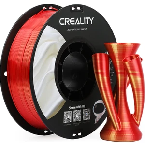 Cr-Sılk Pla Filament Altın-Kırmızı Çift Renk 1.75MM 1kg Standart