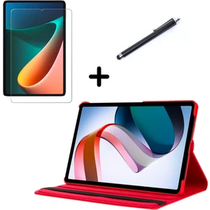 Xiaomi Mi Pad 5 11 Inç ile Uyumlu Tablet Kılıfı Ekran Koruyucu ve Kalem Seti