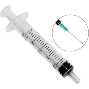 2 ml 3 Parça 21G 0.80 x 38 mm Enjektör - 100 Adet