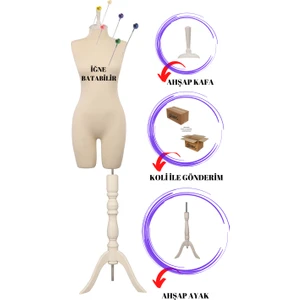 Manken İstanbul Yüksek  Pantalon Giyebilen Bayan 38 Beden Iğne Batabilenterzi Mankeni Prova Mankeni Vitrin Mankeni