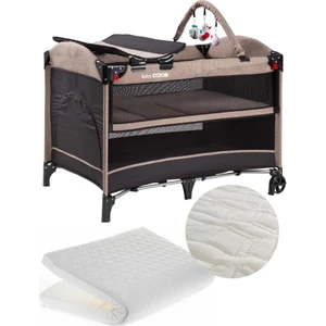 Babydoor 2052 Madre Pro Oyun Parkı 70 x 110 cm Bebek Beşik+Yatak Kahverengi