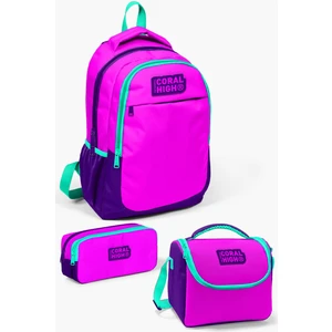 Coral High Kids Pembe Mor 3’lü Okul Çanta Seti SET0114401