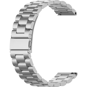 Üç Boncuk Paslanmaz Çelik Izleme Kayışı Yedek Bant 22MM Huawei Için Watch 3/watch 3 Pro - Gümüş (Yurt Dışından)