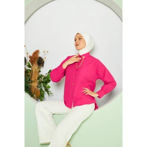 BRAKO TEKSTİL Kadın Zincir Kolyeli Gömlek