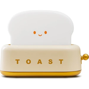 Swico Remado USB Sevimli Tost Ekmeği Şeklinde LED Gece Lambası - Sarı (Yurt Dışından)