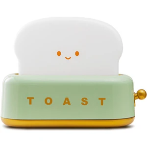 Swico Remado USB Sevimli Tost Ekmeği Şeklinde LED Gece Lambası - Yeşil (Yurt Dışından)