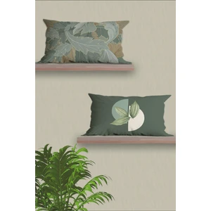 Belle Benoit Dikdörtgen Çift Tarafı Dijital Baskılı  2'li Modern Tasarım 30 x 50 cm Kırlent Kılıfı Seti
