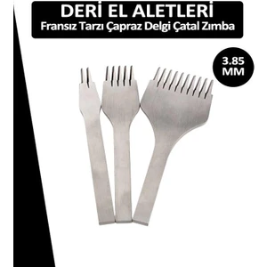 Fransız Tarzı Çapraz Çatal Zımba 3.85 mm