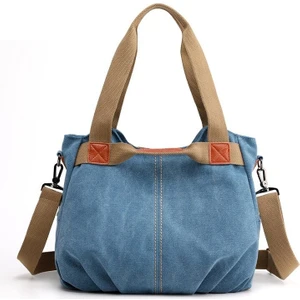 Fashion Smart Kadın Gündelik Retro Kanvas Günlük Omuz Çantası Alışveriş Çantası (Yurt Dışından)