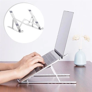 Sanec Ayarlanabilir Dizüstü Destek Tabanı Tamamen Katlanabilir Taşınabilir Laptop Yükseltici