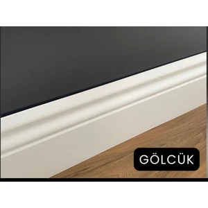 By İstanbul Yalı Serisi Lake Saten Beyaz Pvc Süpürgelik B12 Gölcük Serisi Pvc B12-GÖLCÜK