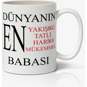 Nostaljik Lezzetler Babalar Günü Baskılı Kupa Bardak
