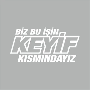 Reysa Tasarım Biz Bu Işin Keyif Kısmındayız Beyaz 25X15 cm