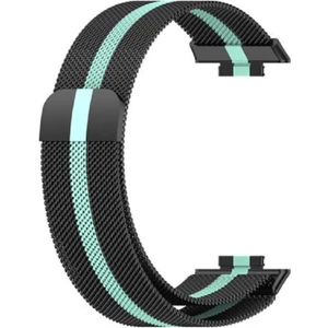 Nezih Case Huawei Watch Fit 2 Uyumlu Metal Örgü Hasır Mıktanıslı Pratik Kordon